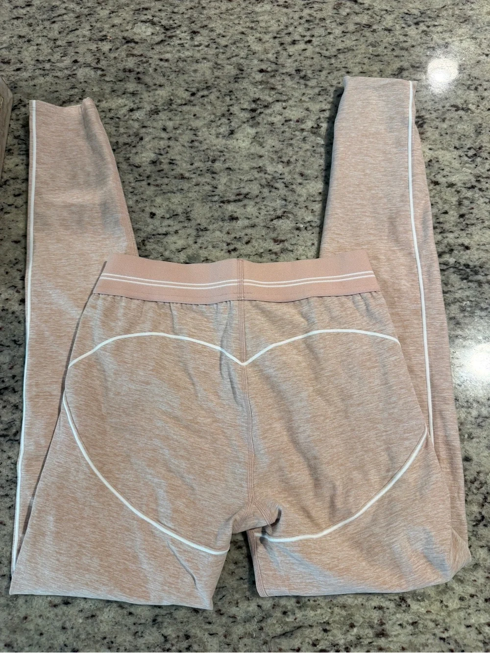 ALO Yoga Kids Blush Pink Seam-Accent Leggings